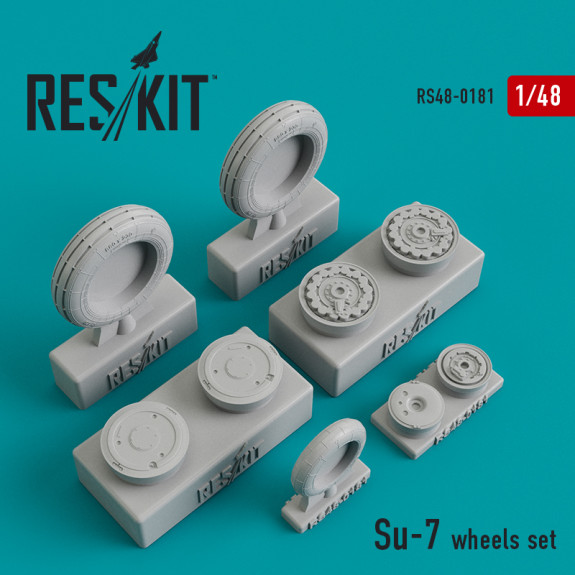 Shop Su-7 wheels set (1/48) Scale Plastic Models Kits. Accessories and Resin Parts. Reskit online Store