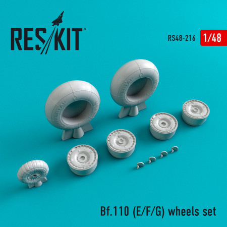 Shop Bf.110 (E,F,G) wheels set (1/48) Scale Plastic Models Kits. Accessories and Resin Parts. Reskit online Store