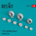 Shop P-38 "Lightning" type 2 wheels set (1/48) Scale Plastic Models Kits. Accessories and Resin Parts. Reskit online Store