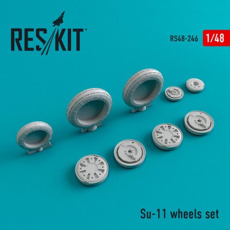 Shop Su-11 wheels set (1/48) Scale Plastic Models Kits. Accessories and Resin Parts. Reskit online Store
