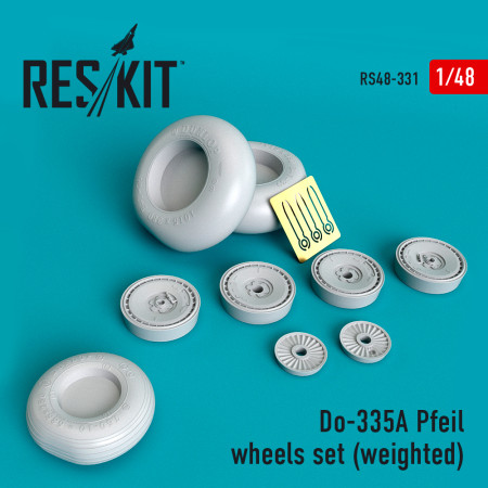 Shop Do-335А "Pfeil" wheels set (weighted) (1/48) Scale Plastic Models Kits. Accessories and Resin Parts. Reskit online Store