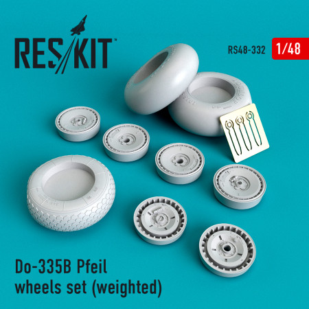 Shop Do-335В "Pfeil" wheels set (weighted) (1/48) Scale Plastic Models Kits. Accessories and Resin Parts. Reskit online Store