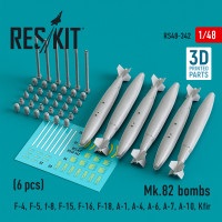 Mk.82 bombs (6 pcs) (3D Printed) (1/48) Shop Mk.82 bombs (6 pcs) (3D Printed) (1/48) Scale Plastic Models Kits. Accessories and Resin Parts. Reskit online Store