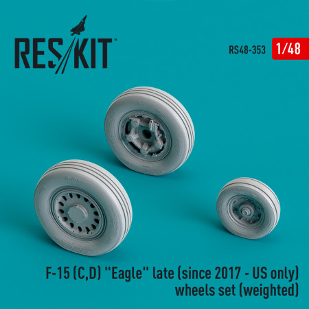 Shop F-15 (C,D) "Eagle" late (since 2017 - US only) wheels set (weighted) (Resin & 3D Printed) (1/48) Scale Plastic Models Kits. Accessories and Resin Parts. Reskit online Store