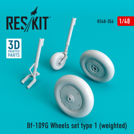 Shop Bf-109G wheels set type 1 (weighted) (1/48) Scale Plastic Models Kits. Accessories and Resin Parts. Reskit online Store