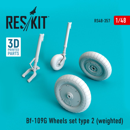 Shop Bf-109G wheels set type 2 (weighted) (1/48) Scale Plastic Models Kits. Accessories and Resin Parts. Reskit online Store