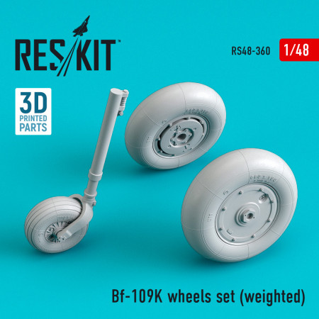 Shop Bf-109K wheels set (weighted) (1/48) Scale Plastic Models Kits. Accessories and Resin Parts. Reskit online Store