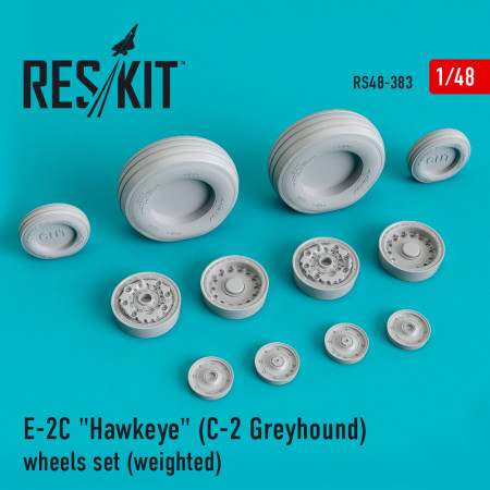 Shop E-2C "Hawkeye" (C-2 Greyhound) wheels set (weighted) (1/48) Scale Plastic Models Kits. Accessories and Resin Parts. Reskit online Store