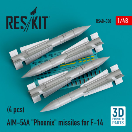 AIM-54A "Phoenix" missiles for F-14 (4pcs) (3D Printed) (1/48) Shop AIM-54A "Phoenix" missiles for F-14 (4pcs) (3D Printed) (1/48) Scale Plastic Models Kits. Accessories and Resin Parts. Reskit online Store