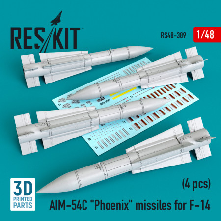 AIM-54C "Phoenix" missiles for F-14 (4pcs) (3D Printed) (1/48) Shop AIM-54C "Phoenix" missiles for F-14 (4pcs) (3D Printed) (1/48) Scale Plastic Models Kits. Accessories and Resin Parts. Reskit online Store