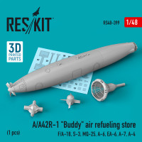 A/A42R-1 "Buddy" air refueling store (1 pcs) (3D Printed) (1/48) Shop A/A42R-1 "Buddy" air refueling store (1 pcs) (3D Printed) (1/48) Scale Plastic Models Kits. Accessories and Resin Parts. Reskit online Store