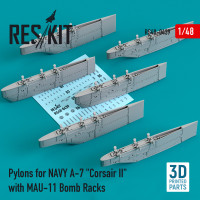 Pylons for NAVY A-7 "Corsair II" with MAU-11 Bomb Racks (3D Printed) (1/48) Shop Pylons for NAVY A-7 "Corsair II" with MAU-11 Bomb Racks (3D Printed) (1/48) Scale Plastic Models Kits. Accessories and Resin Parts. Reskit online Store