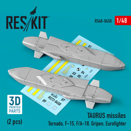 TAURUS missiles (2 pcs) (3D Printed) (1/48) Shop TAURUS missiles (2 pcs) (3D Printed) (1/48) Scale Plastic Models Kits. Accessories and Resin Parts. Reskit online Store