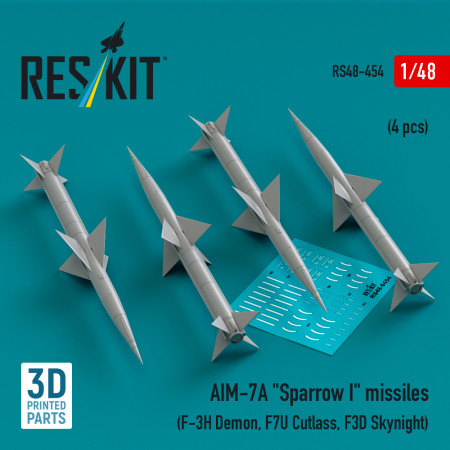AIM-7A "Sparrow I" Ракети (4 pcs) (3D Друк) (1/48) Купити AIM-7A "Sparrow I" Ракети (4 pcs) (3D Друк) (1/48) Збірні пластикові моделі. Аксесуари та смоляні запчастини деталі. Інтернет магазин Reskit