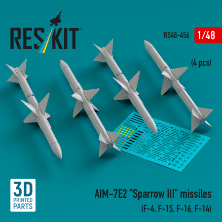 AIM-7E2 "Sparrow III" missiles (4 pcs) (3D Printed) (1/48) Shop AIM-7E2 "Sparrow III" missiles (4 pcs) (3D Printed) (1/48) Scale Plastic Models Kits. Accessories and Resin Parts. Reskit online Store