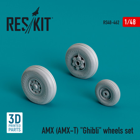 Shop AMX (AMX-T) "Ghibli" wheels set (3D Printed) (1/48) Scale Plastic Models Kits. Accessories and Resin Parts. Reskit online Store