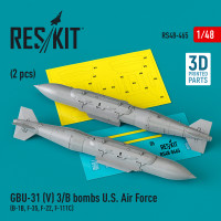 GBU-31 (V) 3/B bombs U.S. Air Force (2 pcs) (3D Printed) (1/48) Shop GBU-31 (V) 3/B bombs U.S. Air Force (2 pcs) (3D Printed) (1/48) Scale Plastic Models Kits. Accessories and Resin Parts. Reskit online Store