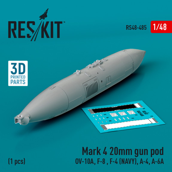 Shop Mark 4 20mm gun pod (1 pcs) (3D Printed) (1/48) Scale Plastic Models Kits. Accessories and Resin Parts. Reskit online Store