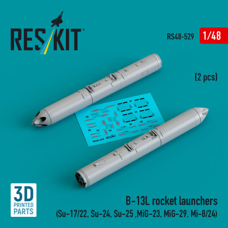 Shop B-13L rocket launchers (2 pcs) (3D Printed) (1/48) Scale Plastic Models Kits. Accessories and Resin Parts. Reskit online Store
