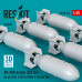 Shop AN-M58 bombs (6 pcs) (500 lbs) for all USAF & RAF of WW2 & Korean War (3D Printed) (1/48) Scale Plastic Models Kits. Accessories and Resin Parts. Reskit online Store
