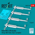 Shop Matra MICA-EM missiles (4 pcs)  (3D Printed) (1/48) Scale Plastic Models Kits. Accessories and Resin Parts. Reskit online Store
