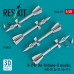 Shop R-27EP (AA-10 Alamo-F) missiles (4 pcs) (3D Printed) (1/48) Scale Plastic Models Kits. Accessories and Resin Parts. Reskit online Store