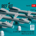 Shop R-27ET (AA-10 Alamo-D) missiles (4 pcs) (3D Printed) (1/48) Scale Plastic Models Kits. Accessories and Resin Parts. Reskit online Store