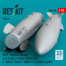 Shop B43-1 nuclear bombs (2 pcs) (3D Printed) (1/48) Scale Plastic Models Kits. Accessories and Resin Parts. Reskit online Store