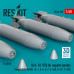 Shop BLU-1B (750 lb) napalm bombs finned MXU-469/B (4 pcs) (3D Printed) (1/48) Scale Plastic Models Kits. Accessories and Resin Parts. Reskit online Store