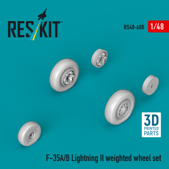 F-35A/B Lightning II weighted wheel set (3D Printed) (1/48) Shop F-35A/B Lightning II weighted wheel set (3D Printed) (1/48) Scale Plastic Models Kits. Accessories and Resin Parts. Reskit online Store