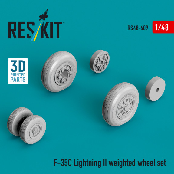 F-35C Lightning II weighted wheel set (3D Printed) (1/48) Shop F-35C Lightning II weighted wheel set (3D Printed) (1/48) Scale Plastic Models Kits. Accessories and Resin Parts. Reskit online Store