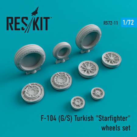 Shop F-104 (G,S) Turkish "Starfighter" wheels set (1/72) Scale Plastic Models Kits. Accessories and Resin Parts. Reskit online Store