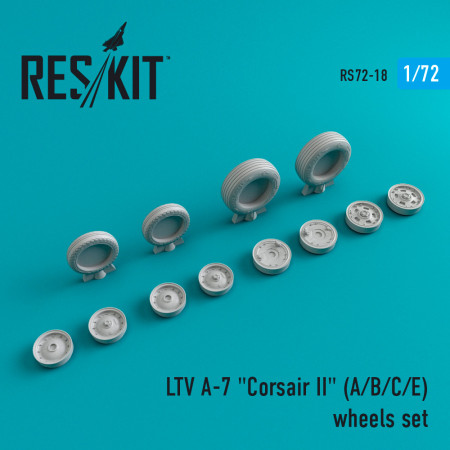 Shop A-7 (A,B,C,E) "Corsair II" wheels set (1/72) Scale Plastic Models Kits. Accessories and Resin Parts. Reskit online Store