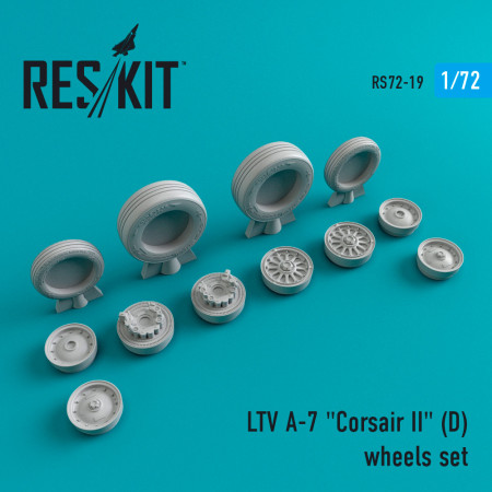 Shop A-7D "Corsair II" wheels set (1/72) Scale Plastic Models Kits. Accessories and Resin Parts. Reskit online Store