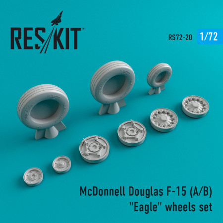 Shop F-15 (A,B) "Eagle" wheels set (1/72) Scale Plastic Models Kits. Accessories and Resin Parts. Reskit online Store