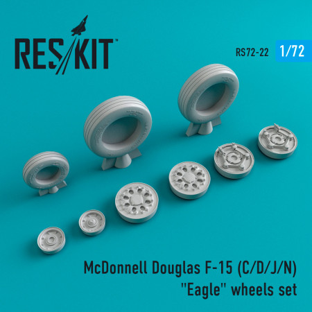 Shop F-15 (C,D,J,N) "Eagle" wheels set (1/72) Scale Plastic Models Kits. Accessories and Resin Parts. Reskit online Store