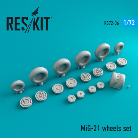 Shop MiG-31 wheels set (1/72) Scale Plastic Models Kits. Accessories and Resin Parts. Reskit online Store