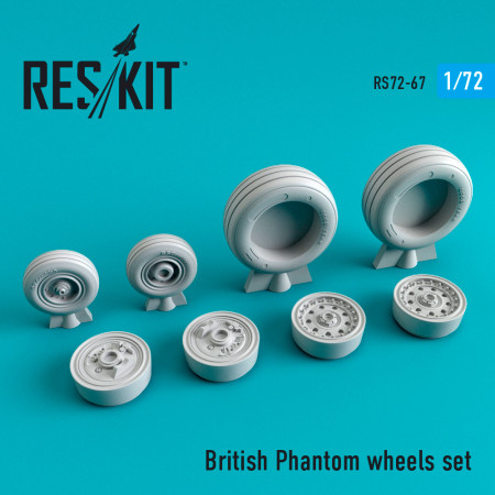 Shop British Phantom wheels set (1/72) Scale Plastic Models Kits. Accessories and Resin Parts. Reskit online Store