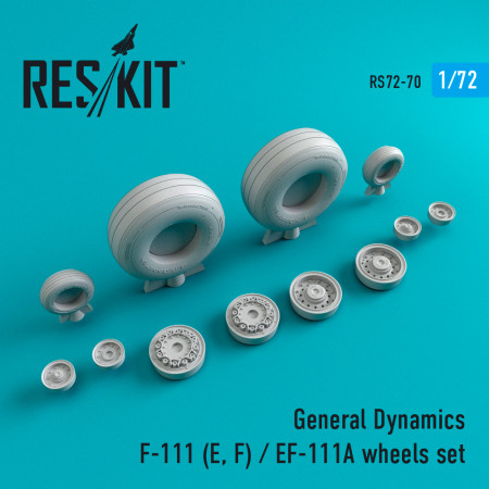 Shop F-111 (E,F)/EF-111A wheels set (weighted) (1/72) Scale Plastic Models Kits. Accessories and Resin Parts. Reskit online Store