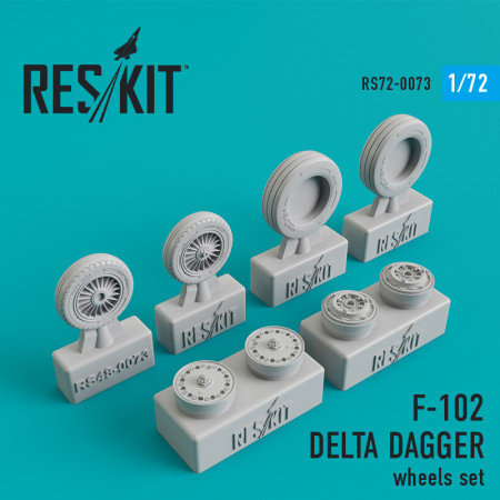 Shop F-102 "Delta Dagger" wheels set (1/72) Scale Plastic Models Kits. Accessories and Resin Parts. Reskit online Store