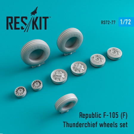 Shop F-105F "Thunderchief" wheels set (1/72) Scale Plastic Models Kits. Accessories and Resin Parts. Reskit online Store