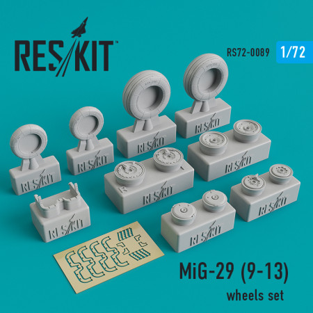 Купити Комплект коліс Mikoyan MiG-29 (9-13) (1/72) Збірні пластикові моделі. Аксесуари та смоляні запчастини деталі. Інтернет магазин Reskit