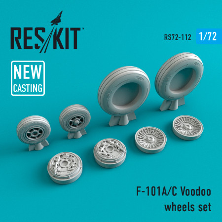 Shop F-101 (A,C) "Voodoo" wheels set (1/72) Scale Plastic Models Kits. Accessories and Resin Parts. Reskit online Store