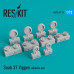 Shop Saab 37 "Viggen" wheels set (1/72) Scale Plastic Models Kits. Accessories and Resin Parts. Reskit online Store