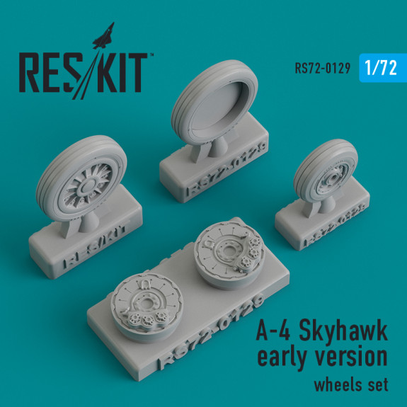 A-4 "Skyhawk" early version wheels set (1/72) Shop A-4 "Skyhawk" early version wheels set (1/72) Scale Plastic Models Kits. Accessories and Resin Parts. Reskit online Store