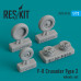 Shop F-8 "Crusader" type 2 wheels set (1/72) Scale Plastic Models Kits. Accessories and Resin Parts. Reskit online Store