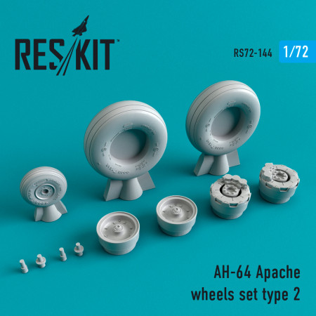 AH-64 "Apache" type 2 wheels set (1/72) Shop AH-64 "Apache" type 2 wheels set (1/72) Scale Plastic Models Kits. Accessories and Resin Parts. Reskit online Store