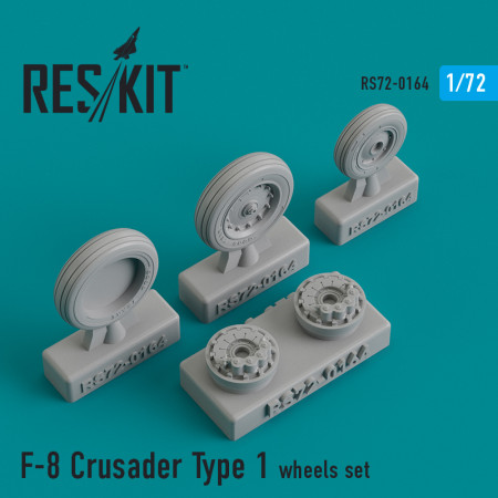 Купити Комплект коліс першого типу F-8 Crusader (1/72) Збірні пластикові моделі. Аксесуари та смоляні запчастини деталі. Інтернет магазин Reskit