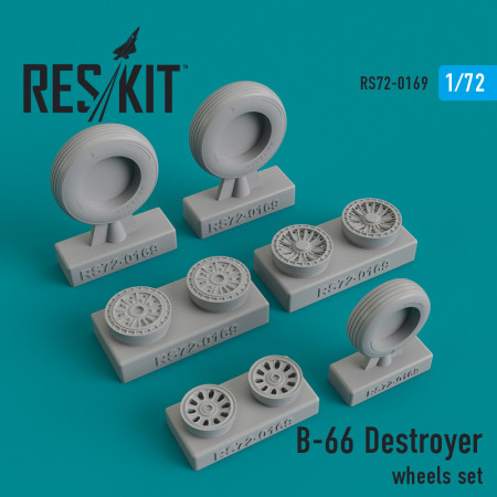 Shop B-66 "Destroyer" wheels set (1/72) Scale Plastic Models Kits. Accessories and Resin Parts. Reskit online Store