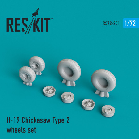 Shop H-19 "Chickasaw" type 2 wheels set (1/72) Scale Plastic Models Kits. Accessories and Resin Parts. Reskit online Store